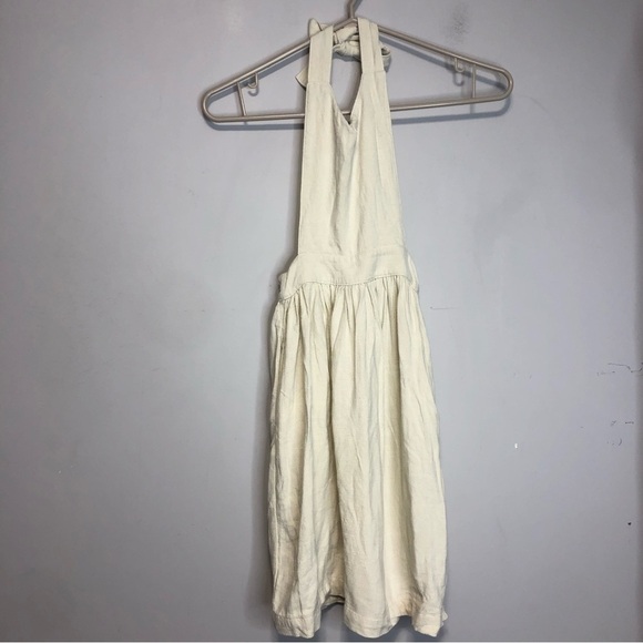 Story Kids Clothing Iris Linen Cotton Halter Open Back Dress, size 3/4 - Picture 3 of 10